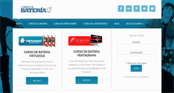 Desktop Screenshot of cursosdebateria.com